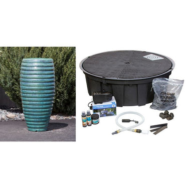 Closed Top FNT40459 Ceramic Vase Complete Fountain Kit Vase Fountain Blue Thumb